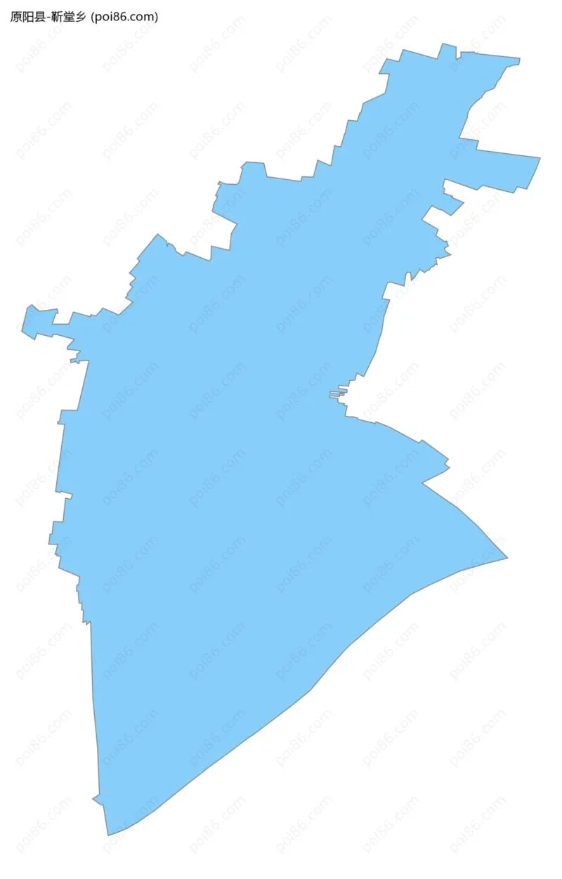 靳堂乡边界地图