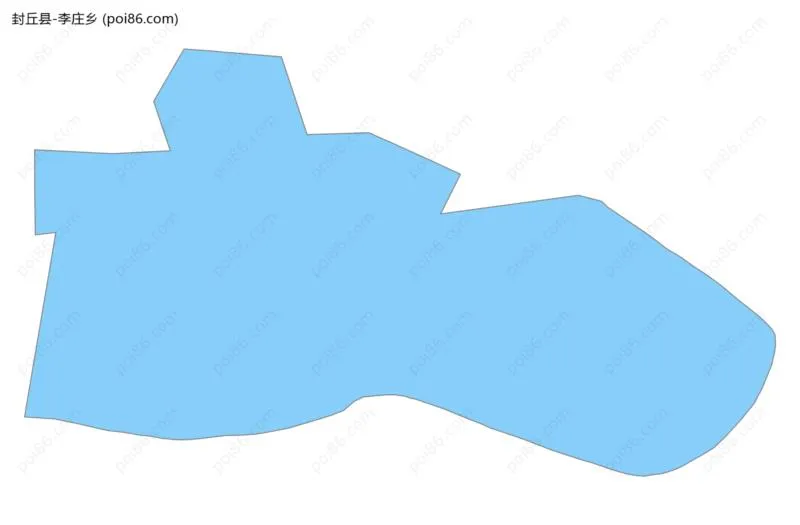 李庄乡边界地图