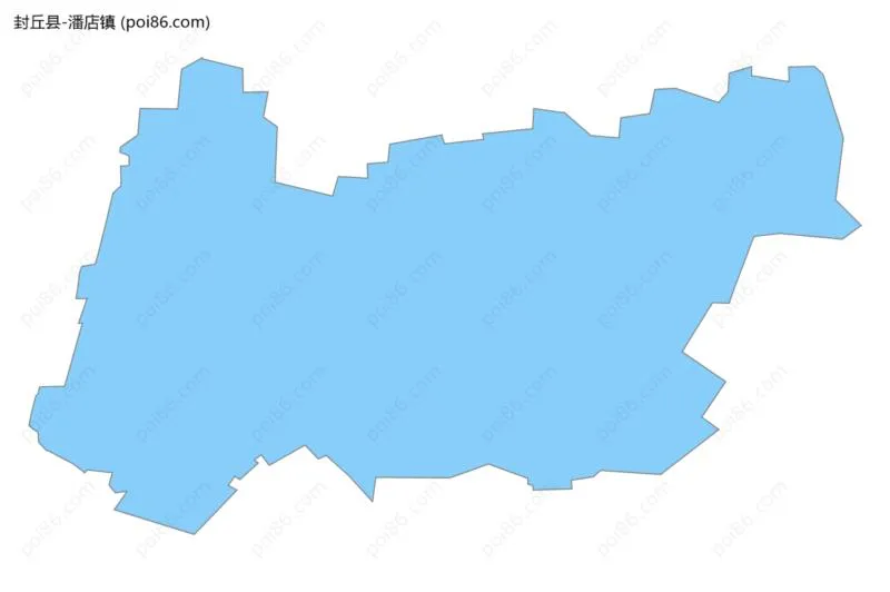 潘店镇边界地图
