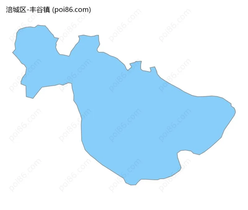 丰谷镇边界地图