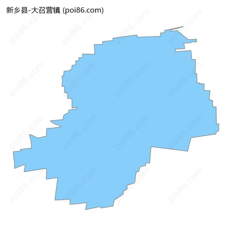 大召营镇边界地图