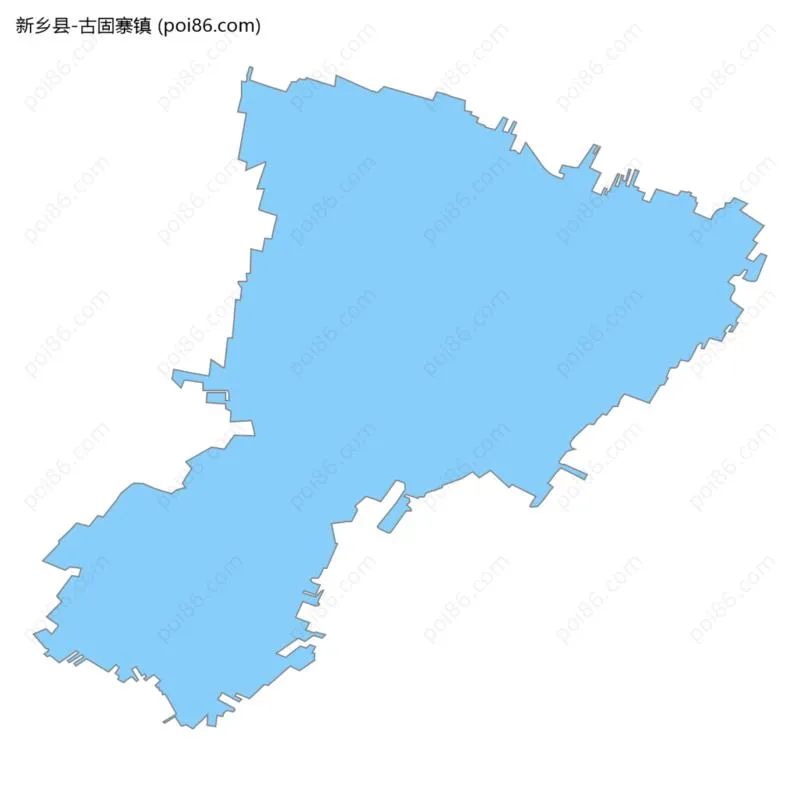 古固寨镇边界地图