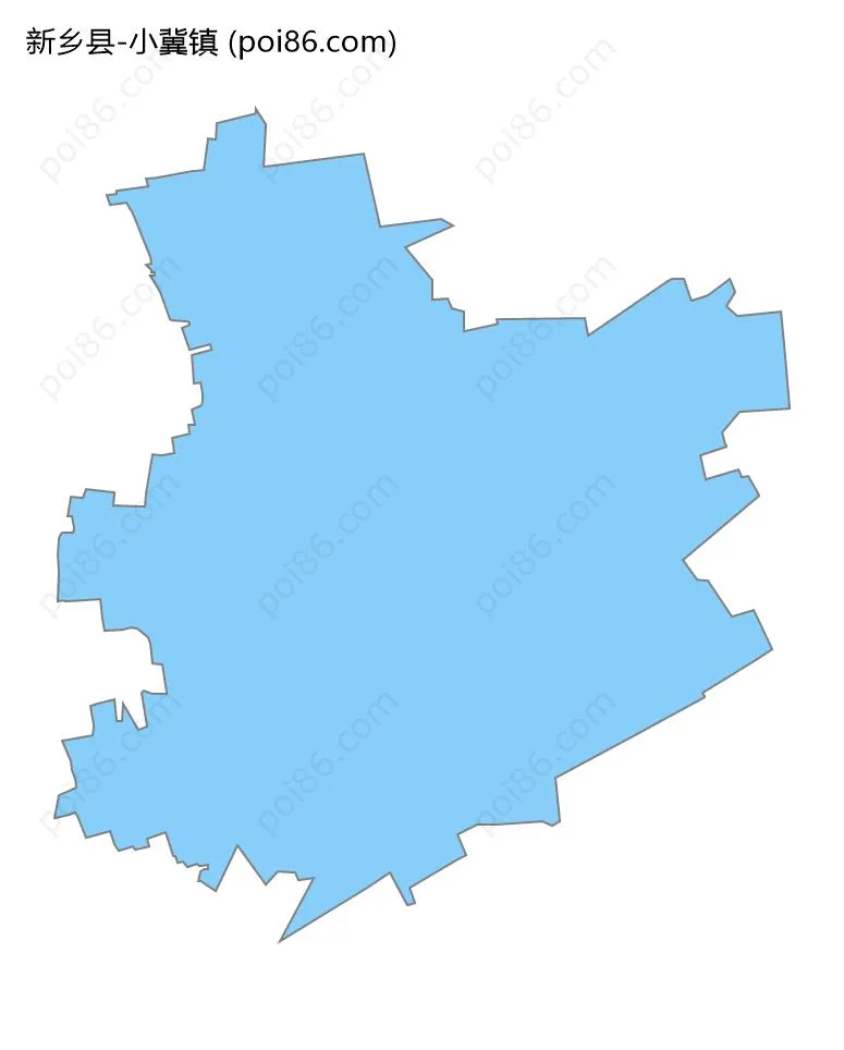 小冀镇边界地图