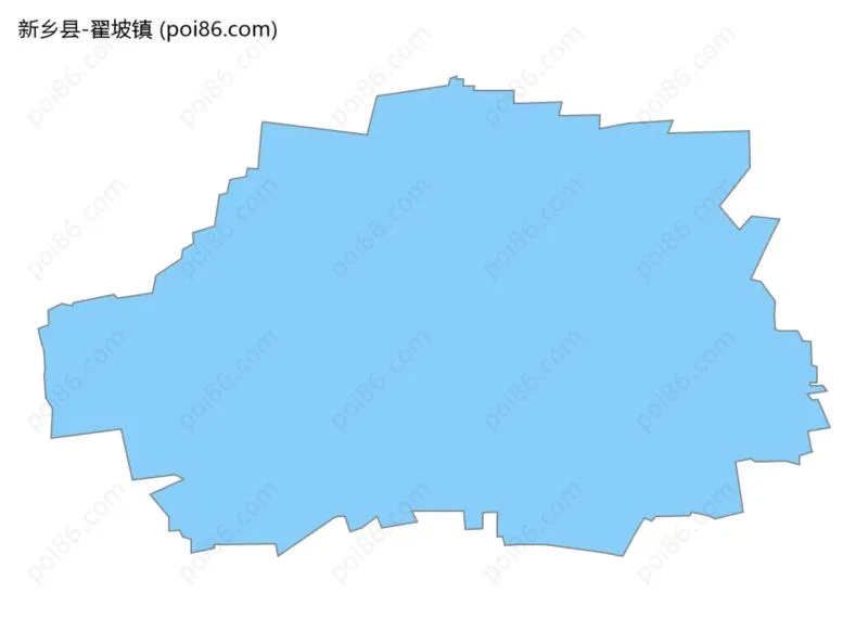 翟坡镇边界地图