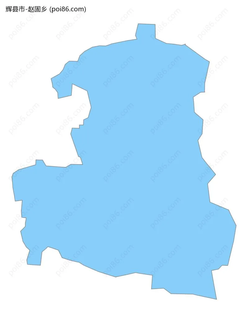 赵固乡边界地图