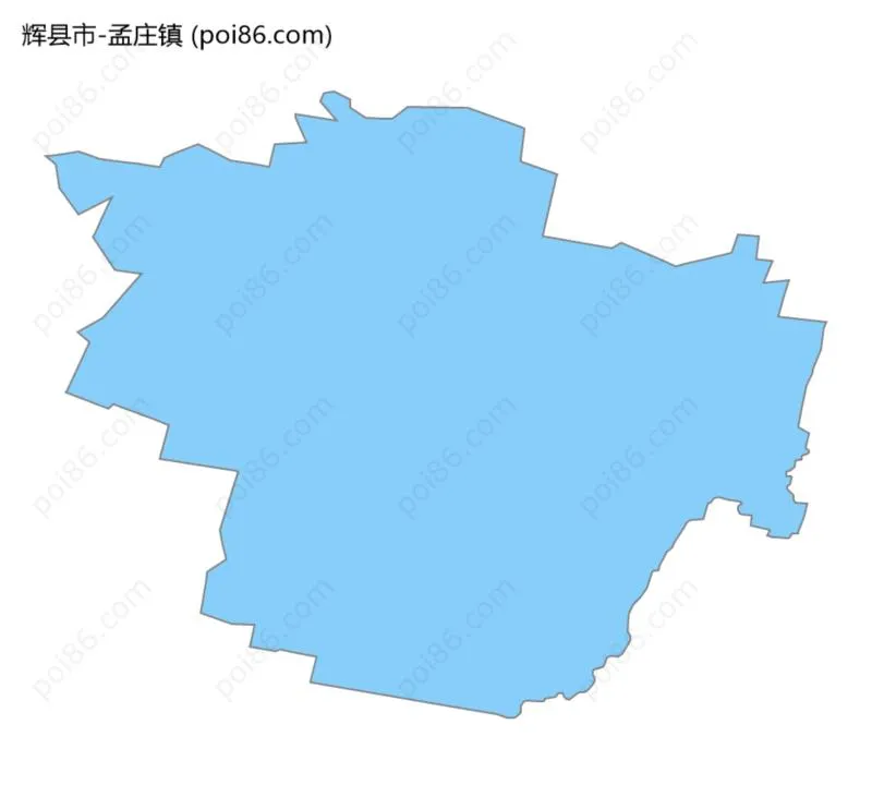 孟庄镇边界地图