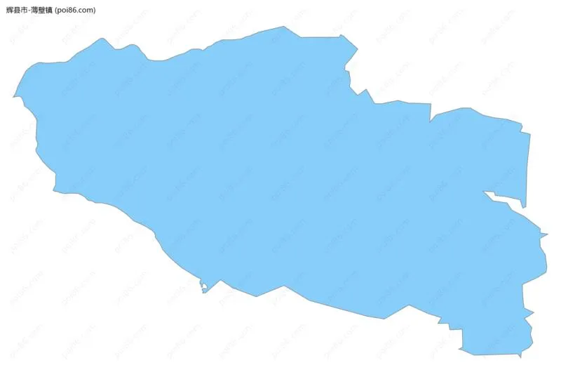 薄壁镇边界地图