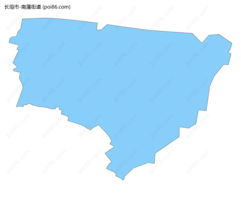 南蒲街道边界地图