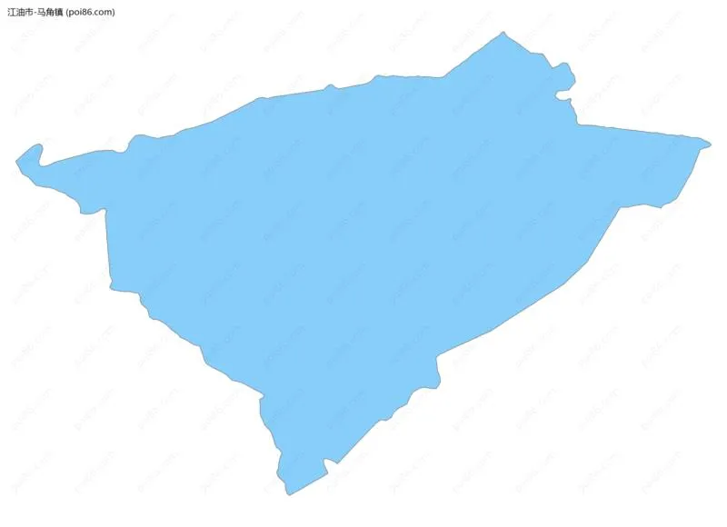 马角镇边界地图