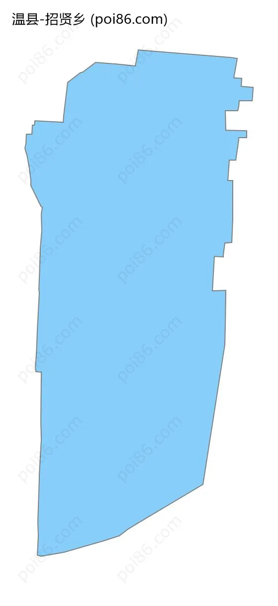 招贤乡边界地图