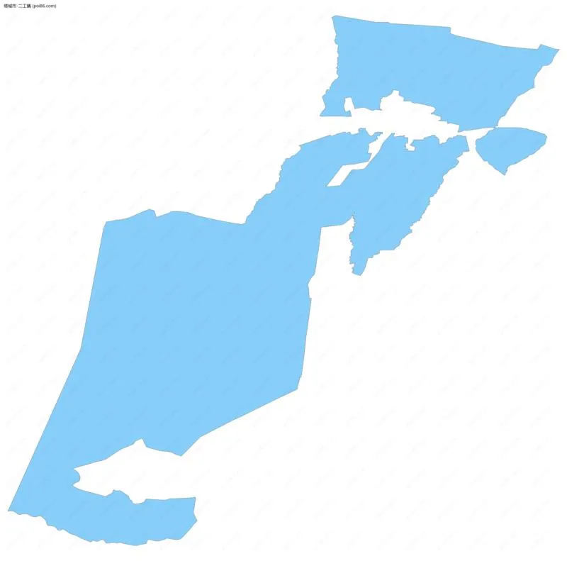 二工镇边界地图