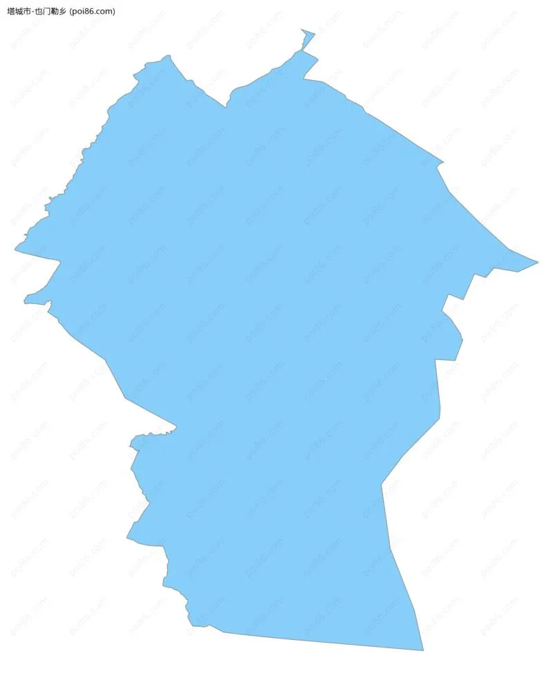 也门勒乡边界地图