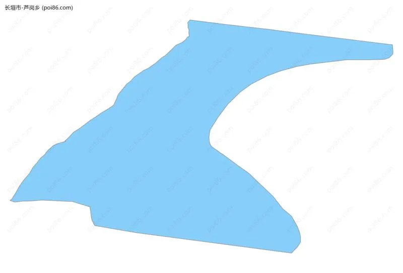 芦岗乡边界地图