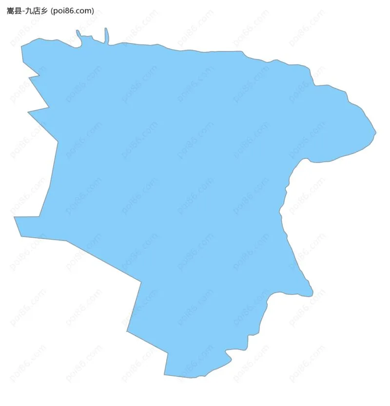 九店乡边界地图