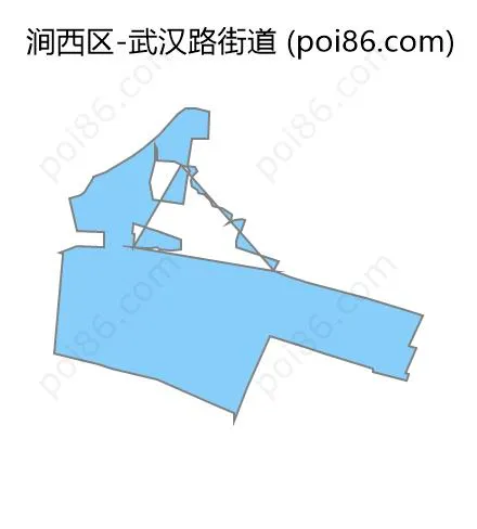 武汉路街道边界地图