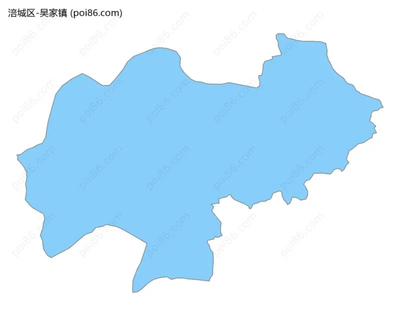 吴家镇边界地图