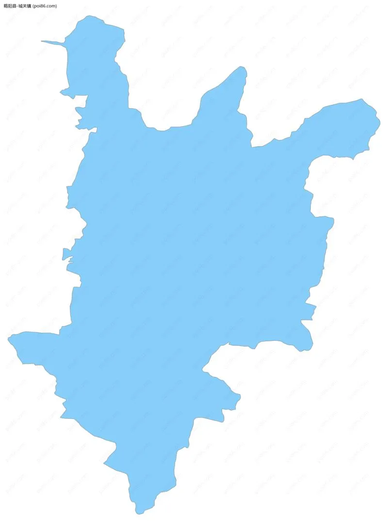 城关镇边界地图