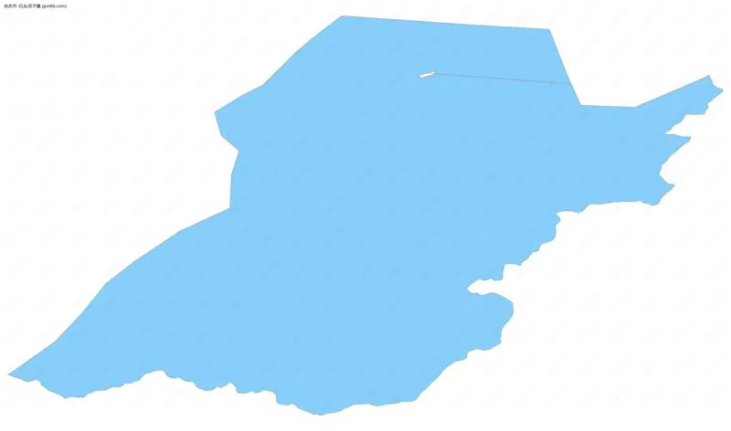 石头河子镇边界地图