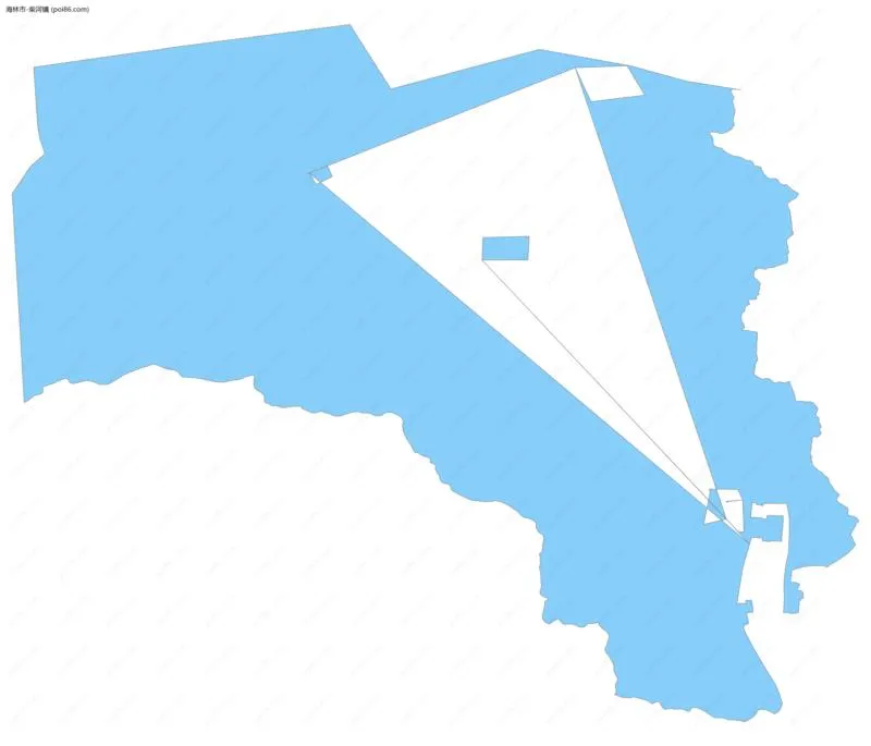 柴河镇边界地图