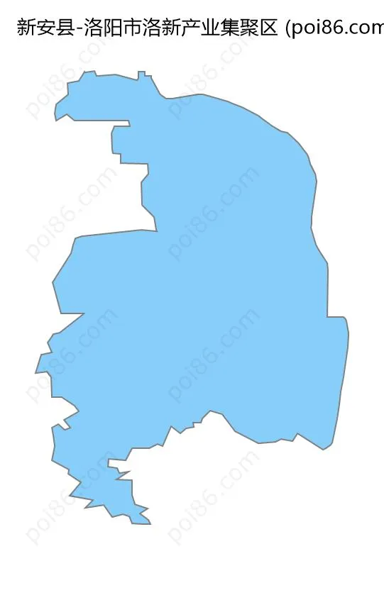 洛阳市洛新产业集聚区边界地图