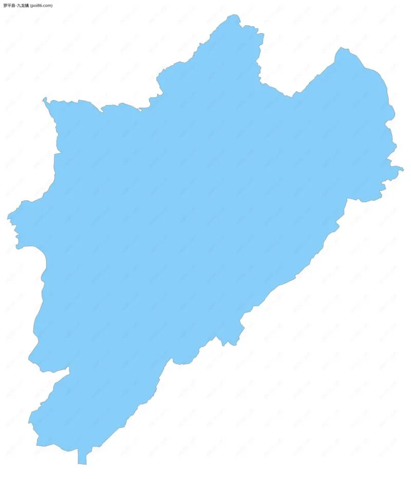 九龙镇边界地图