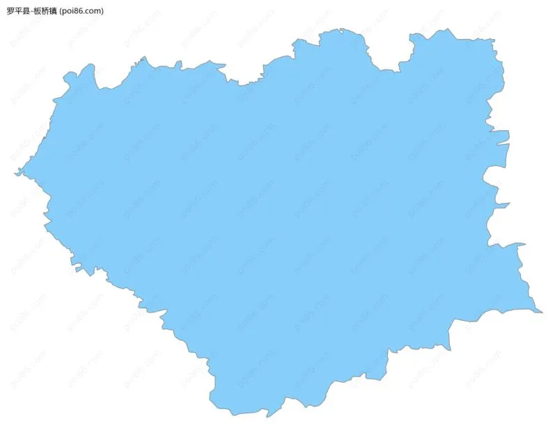 板桥镇边界地图