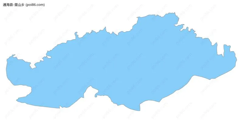 里山乡边界地图