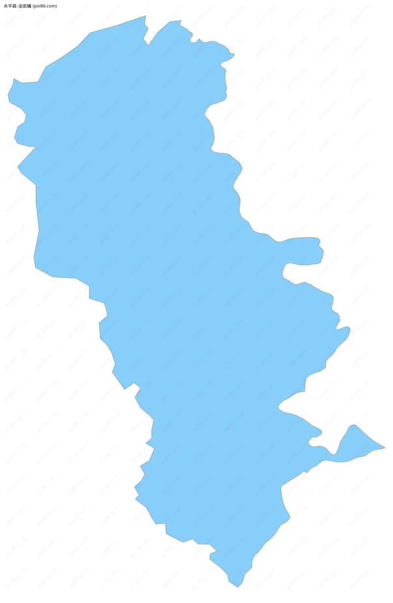 龙街镇边界地图