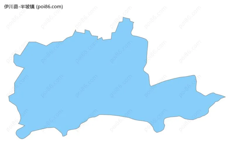 半坡镇边界地图