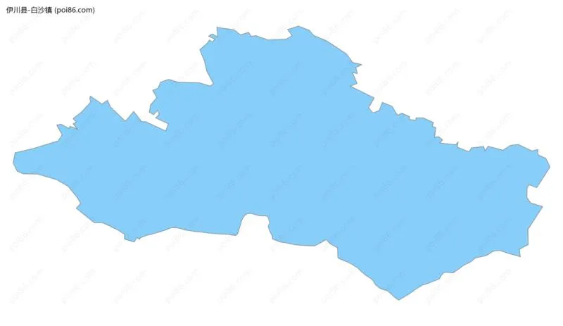 白沙镇边界地图