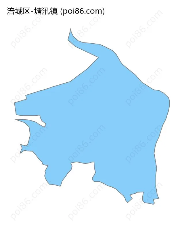 塘汛镇边界地图