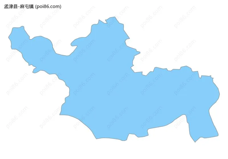 麻屯镇边界地图