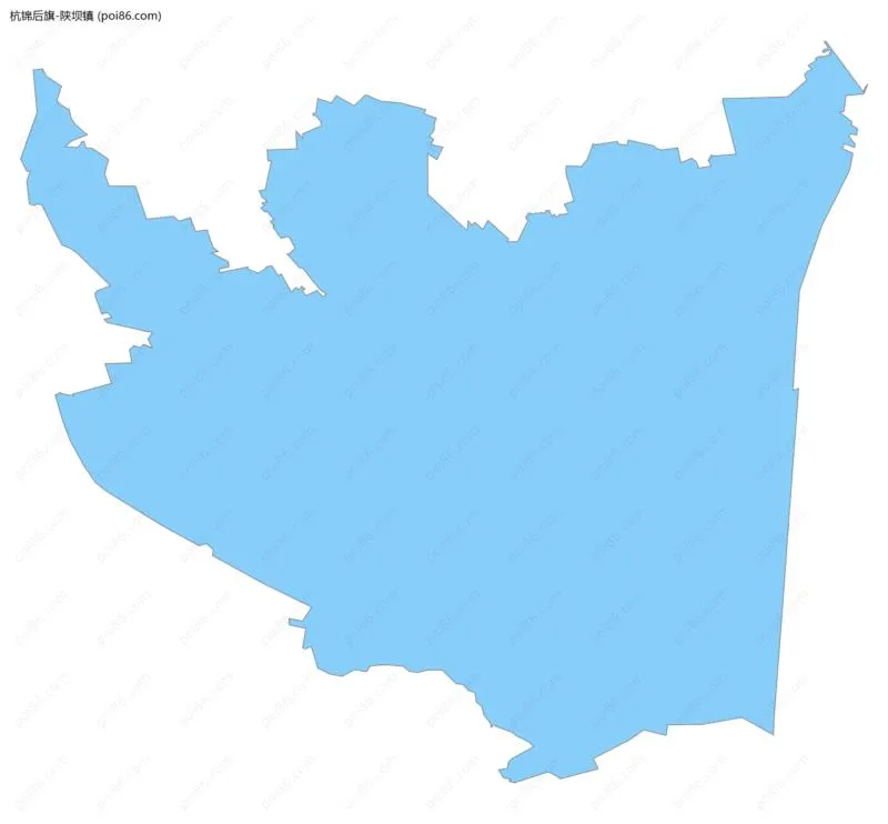 陕坝镇边界地图