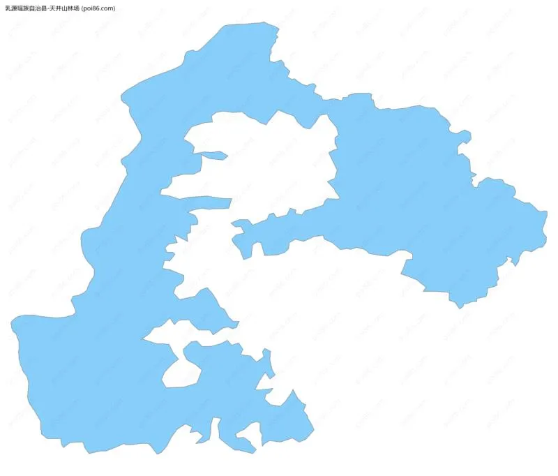 天井山林场边界地图