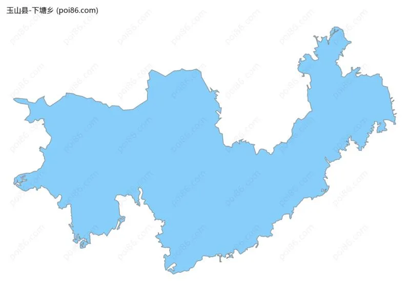 下塘乡边界地图