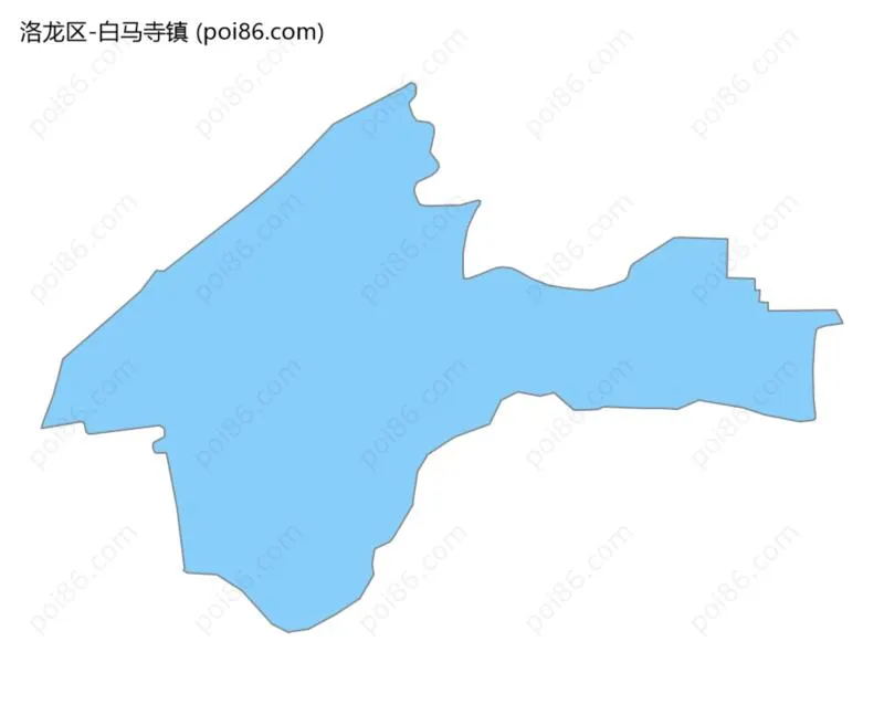 白马寺镇边界地图