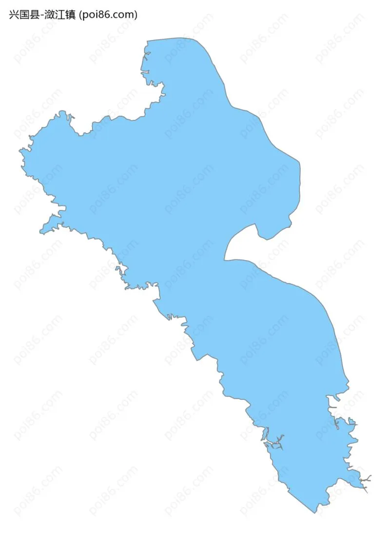 潋江镇边界地图