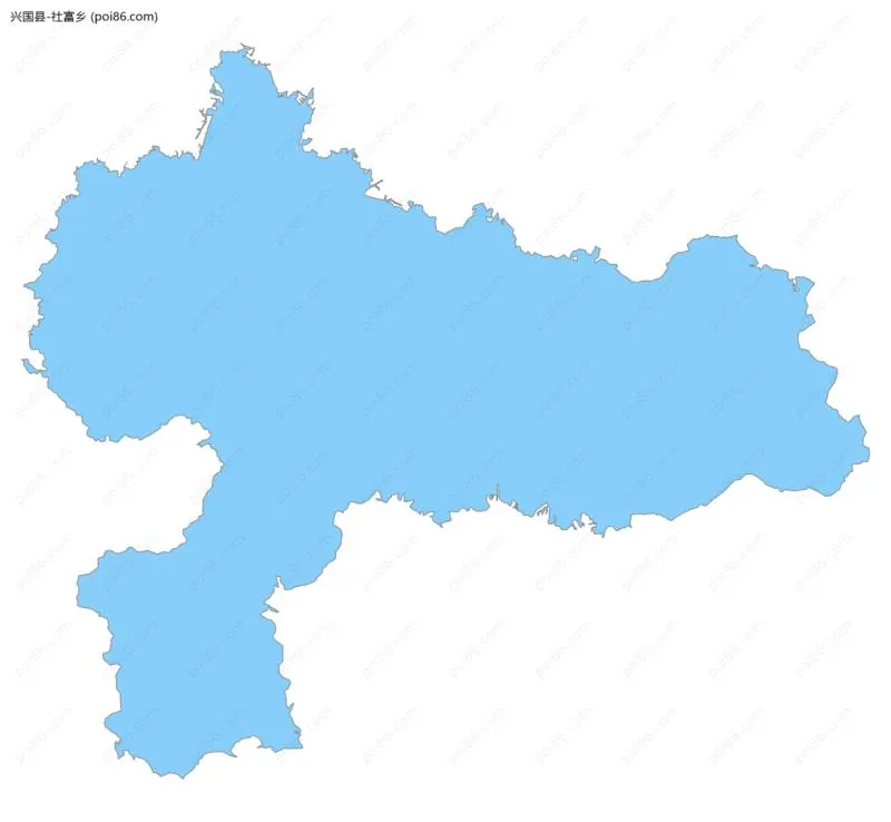 社富乡边界地图