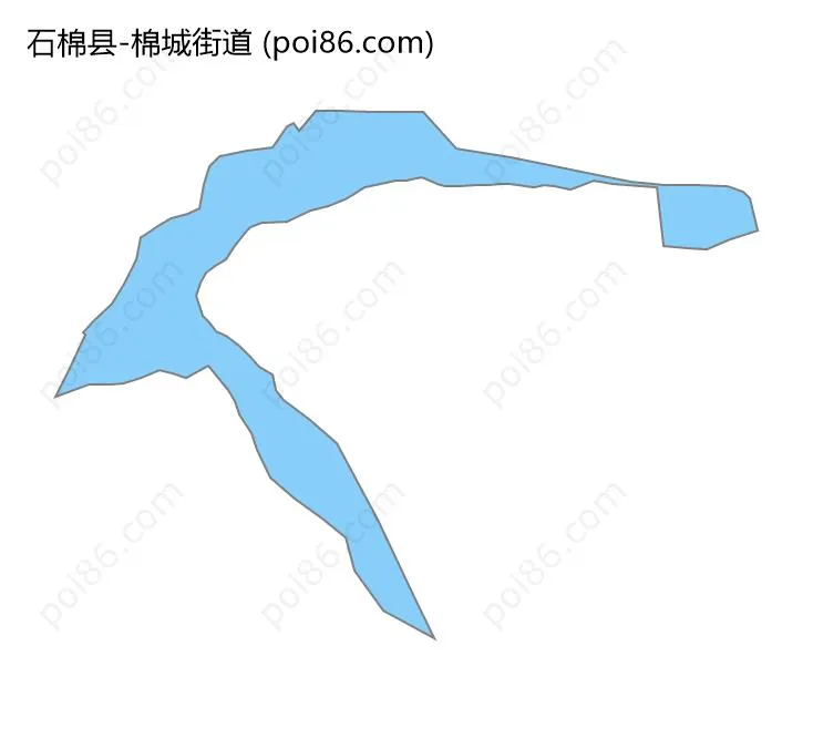 棉城街道边界地图