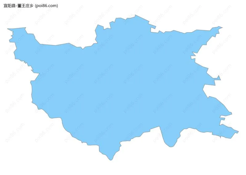 董王庄乡边界地图