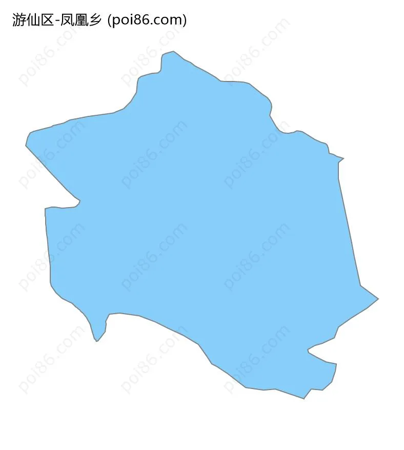 凤凰乡边界地图