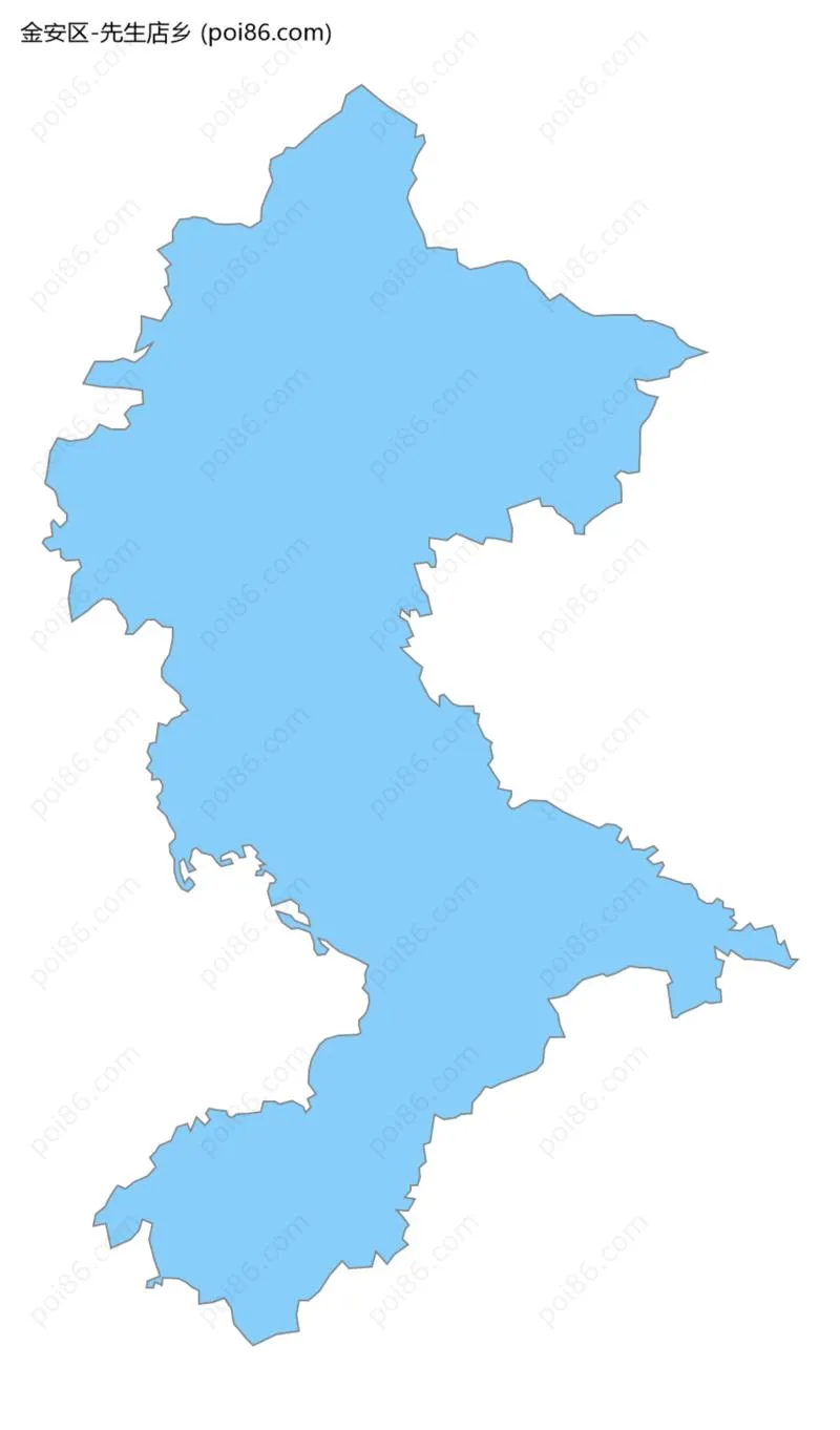 先生店乡边界地图