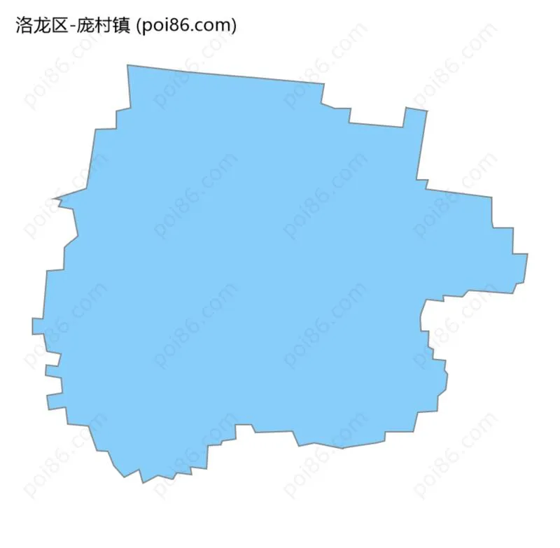 庞村镇边界地图