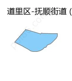 抚顺街道边界地图