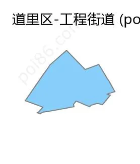 工程街道边界地图