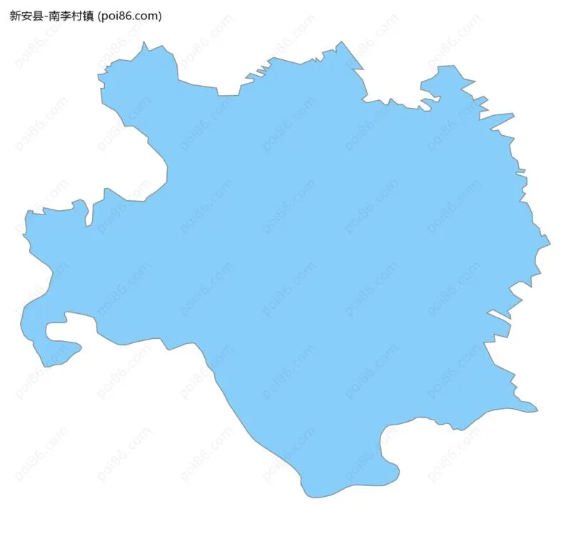 南李村镇边界地图