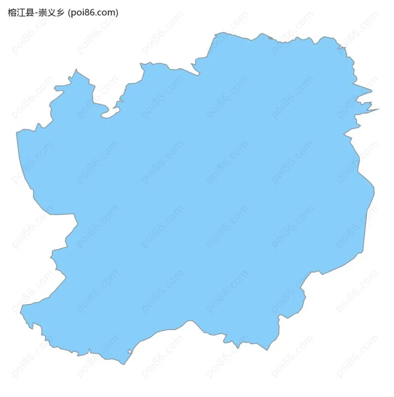 崇义乡边界地图