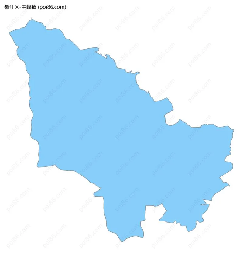 中峰镇边界地图