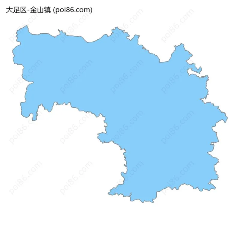 金山镇边界地图