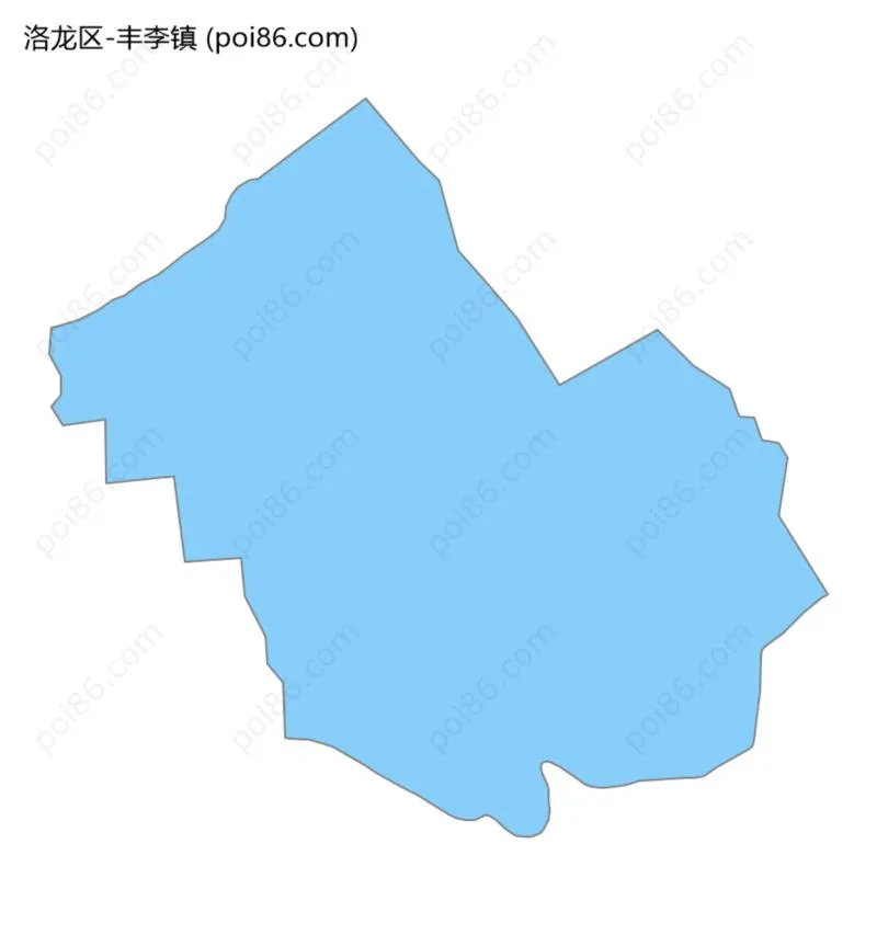 丰李镇边界地图